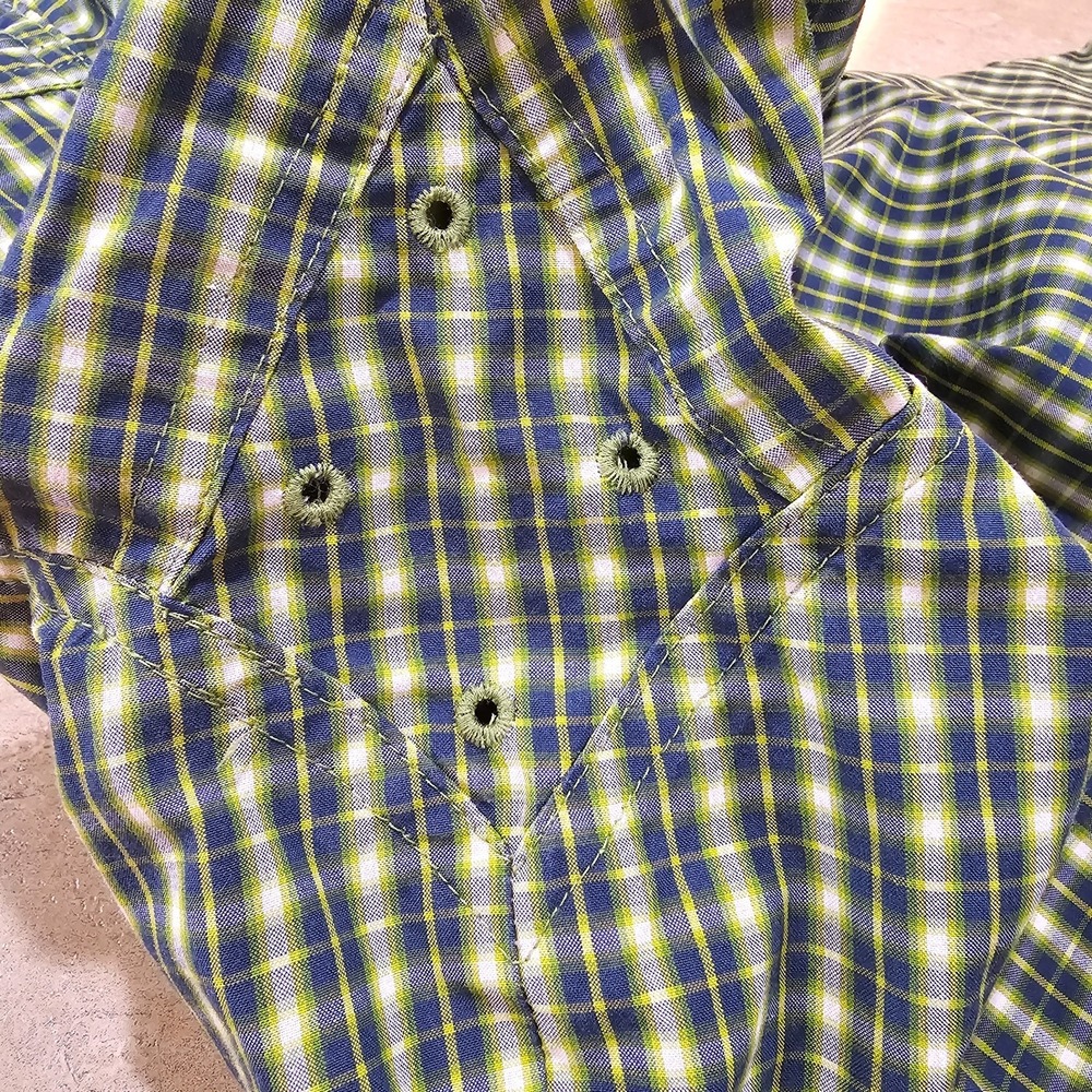 Men's Ariat Pro Series Green Plaid Button Down Shirt Size XXL - Picture 7 of 7
